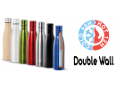Fles met logo