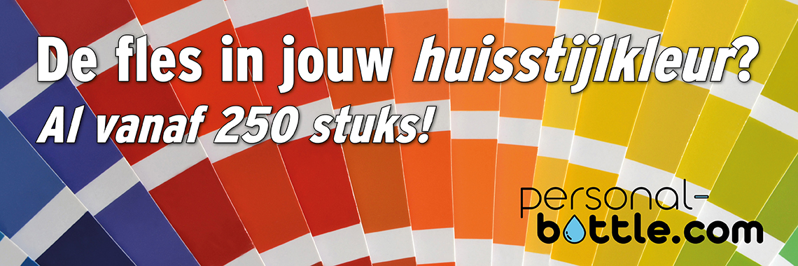 fles in jouw huisstijlkleur